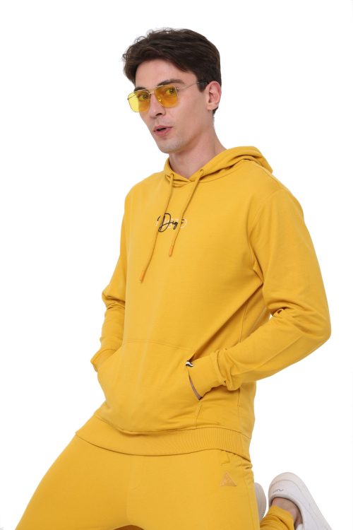 ANTI-MICROBIAL MEN’S HOODY (MINERAL YELLOW)