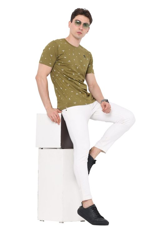 ANTI-MICROBIAL MEN’S T-SHIRT (OLIVE GREEN)